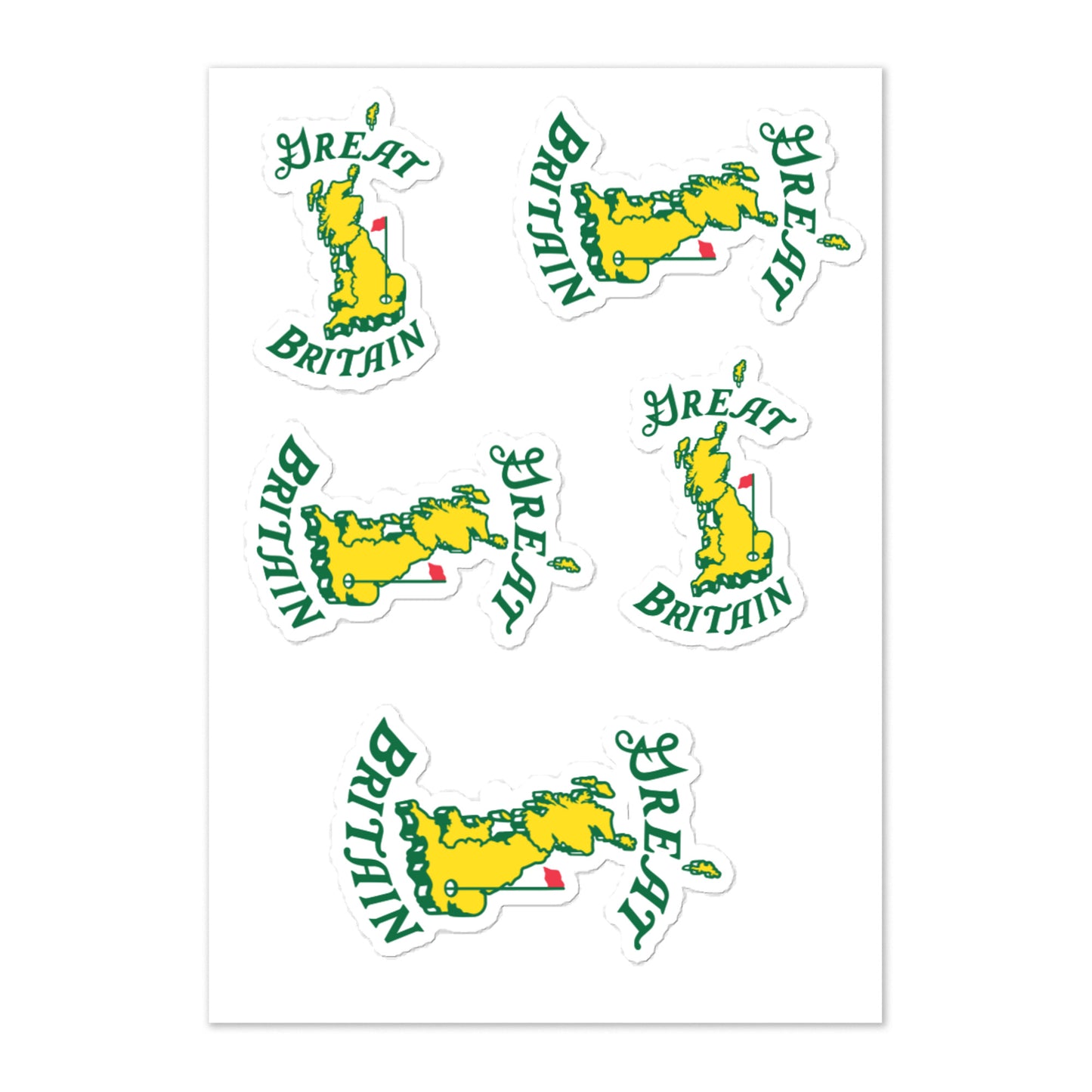 Great Britain National Sticker Sheet