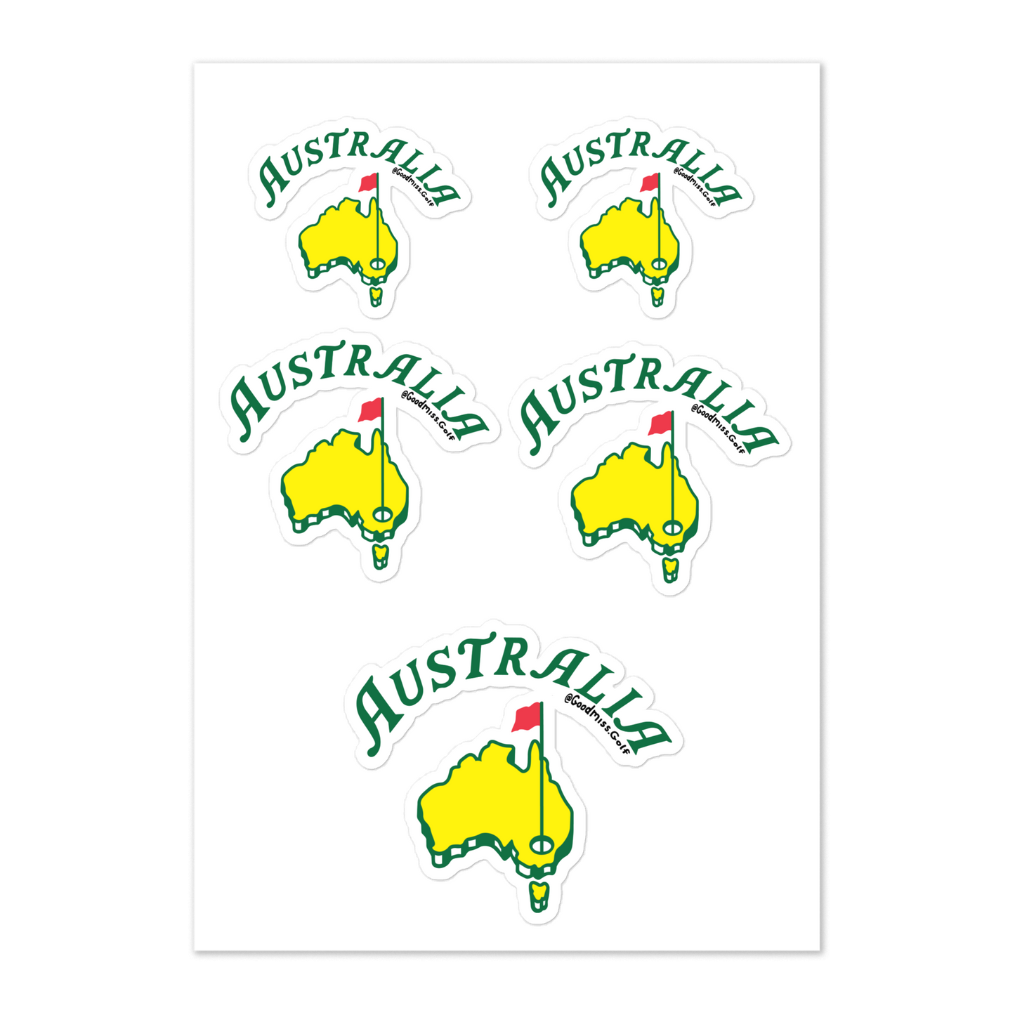 Australia National Sticker Sheet