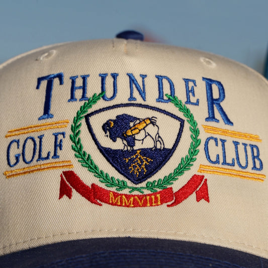 Thunder Golf Club - Embroidered Structured Snapback