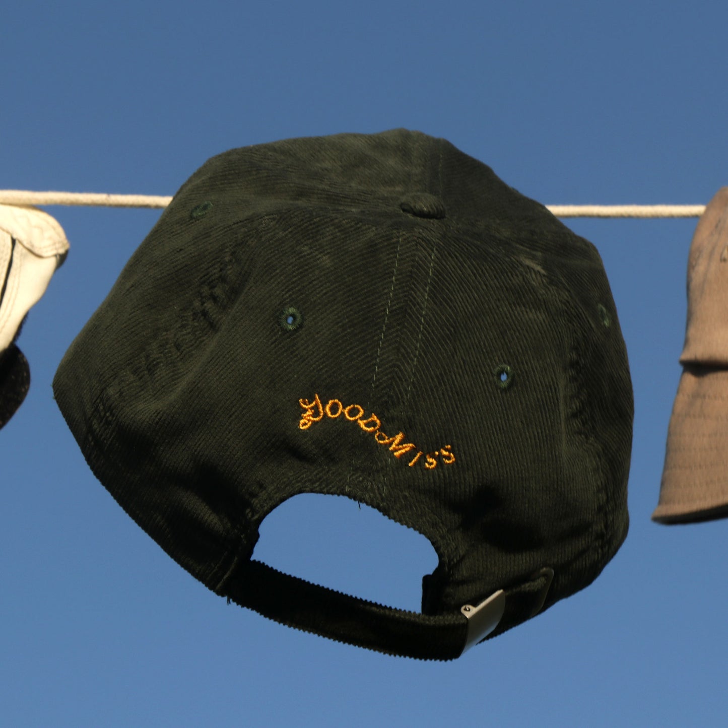 Red White & Ball Marker Corduroy hat