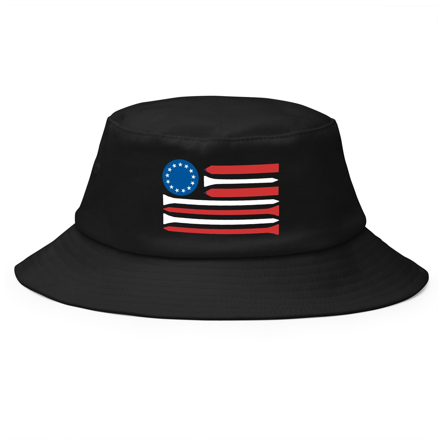 Red White & Ball Marker Bucket Hat