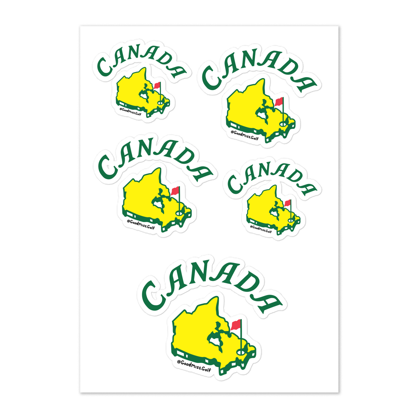 Canada National Sticker sheet