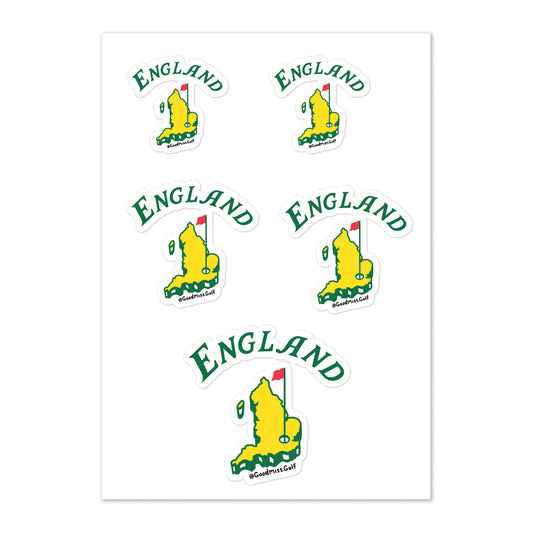 England National Sticker sheet