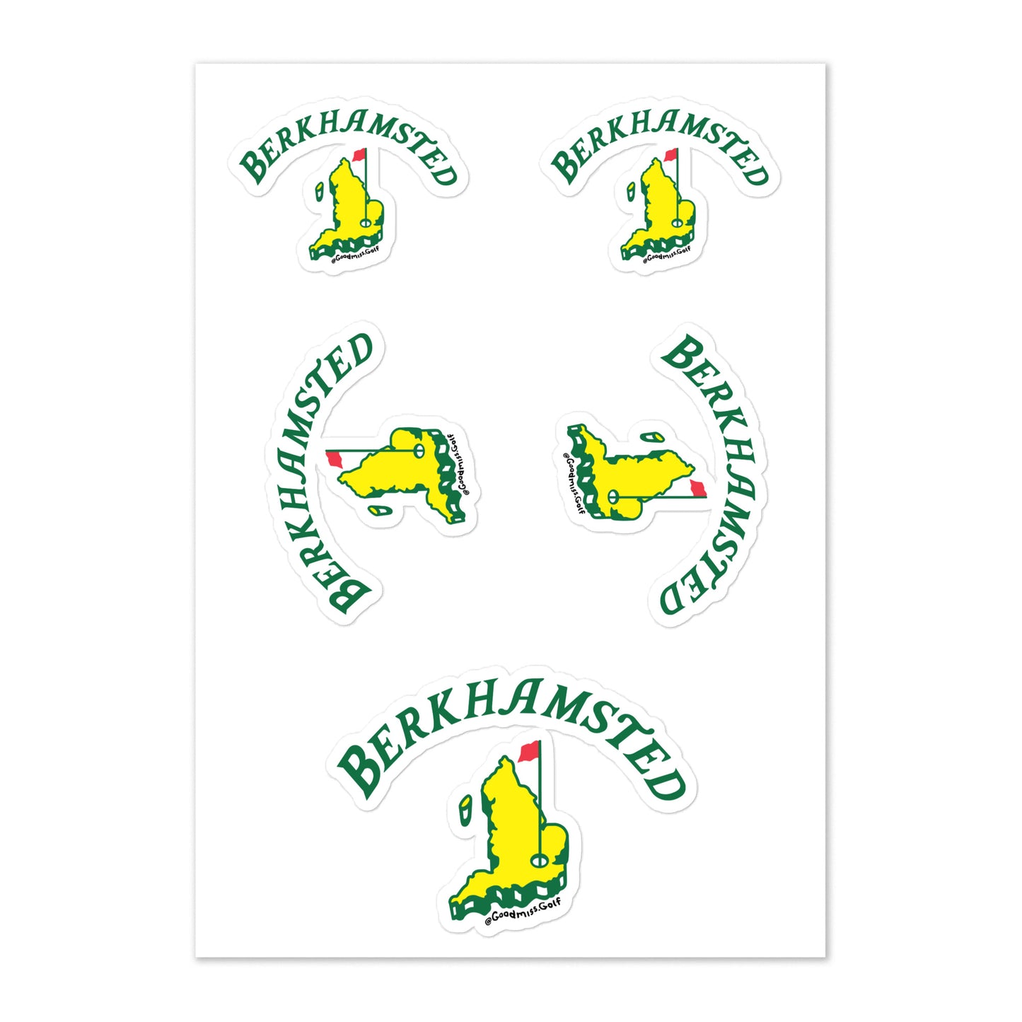 Berkhamsted National Sticker sheet