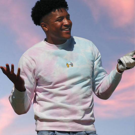 Praise Thy Golf Gods Sweatshirt (Limited Edition Cotton Candy)